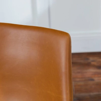 Set Of 2 Laslo Modern Upholstered Faux Leather Dining Chairs - Saracina Home - Image 5