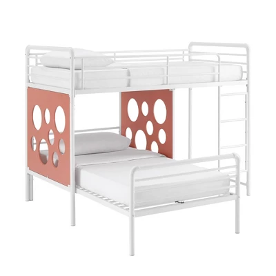 Twin Modern Cut-Out L-Shaped Metal Bunk Bed - Saracina Home - Image 3