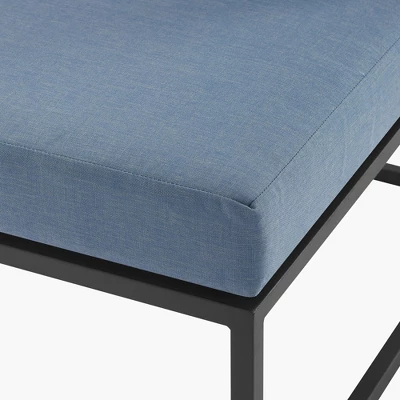 Outdoor Modern Modular Patio Side Chair Blue - Saracina Home - Image 10