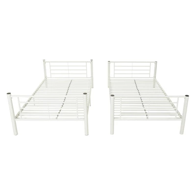 Twin Over Twin Analise Metal Bunk Bed - Saracina Home - Image 3