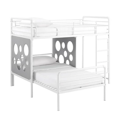 Twin Modern Cut-Out L-Shaped Metal Bunk Bed - Saracina Home - Image 7