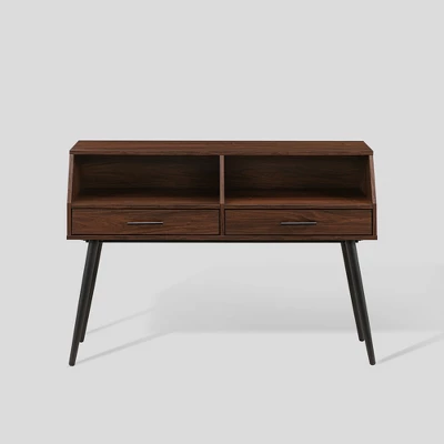 Modern 2 Drawer Angled Console Table - Saracina Home - Image 7