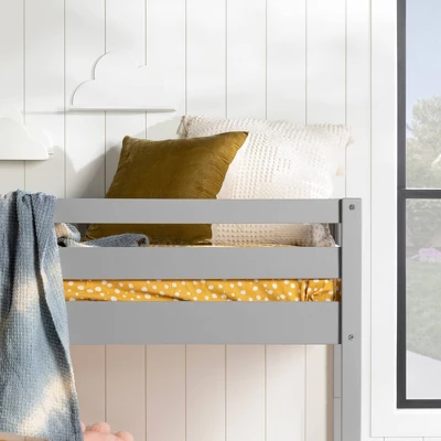 Twin Over Twin Wood Detachable Slat Bunk Bed - Saracina Home - Image 9