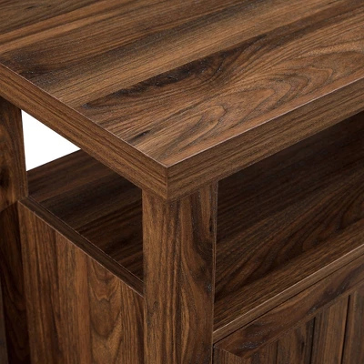 Modern Farmhouse Highboy Double Grooved Door TV Stand For TVs Up To 65" - Saracina Home - Image 7