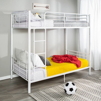 Twin Over Twin Analise Metal Bunk Bed - Saracina Home - Image 6