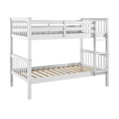 Twin Over Twin Solid Wood Mission Design Bunk Bed - Saracina Home