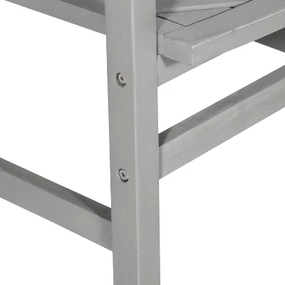 Slatted Chevron Acacia Wood Patio Loveseat – Saracina Home - Image 15