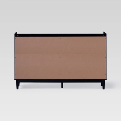 Mid-Century Modern Solid Wood 6 Drawer Double Dresser - Saracina Home - Image 4