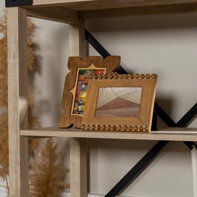 64" Sophie Industrial X Frame Bookshelf - Saracina Home - Image 8