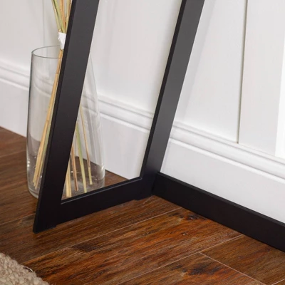 Urban Industrial Entry Table With Wood And Metal Dark Walnut - Saracina Home - Image 7