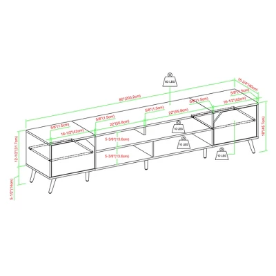 Mid-Century Modern Wide Storage TV Stand For TVs Up To 90" - Saracina Home - Image 9