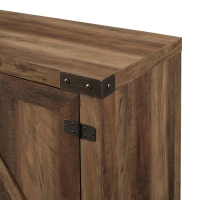 Modern Industrial Barn Door TV Stand For TVs Up To 80" - Saracina Home - Image 4