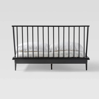 Boho Solid Wood Spindle Platform Bed - Saracina Home - Image 15