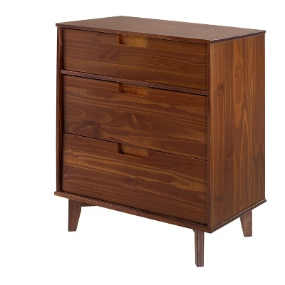 Mid-Century Modern Wood 3 Drawer Dresser - Saracina Home - Image 10