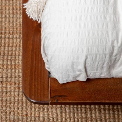 Boho Solid Wood Spindle Platform Bed - Saracina Home - Image 13