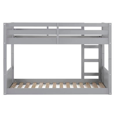 Twin Over Twin Wood Detachable Slat Bunk Bed - Saracina Home - Image 7