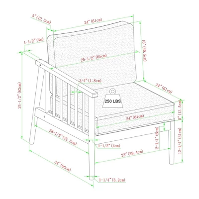 Saracina Home 6pc Modern Boho Outdoor Eucalyptus Spindle Sectional - Image 9