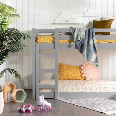 Twin Over Twin Wood Detachable Slat Bunk Bed - Saracina Home - Image 12