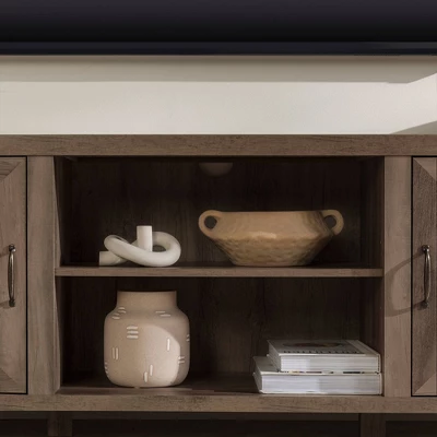 Modern Industrial Barn Door TV Stand For TVs Up To 80" - Saracina Home - Image 13