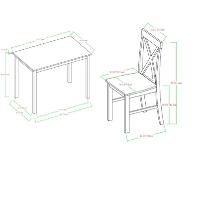 5pc Contemporary Transitional Dining Set - Saracina Home - Image 7
