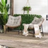 2pk Papasan Scoop Outdoor Patio Chair - Natural - Saracina Home