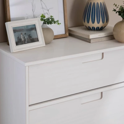 Mid-Century Modern Wood 3 Drawer Dresser - Saracina Home - Image 3