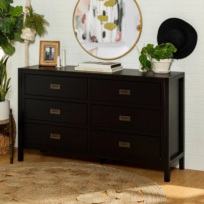 Classic Horizontal Bedroom 6 Drawer Dresser - Saracina Home