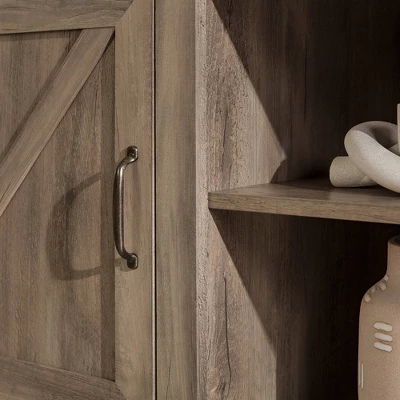 Modern Industrial Barn Door TV Stand For TVs Up To 80" - Saracina Home - Image 8