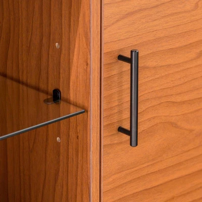 2 Door Mid-Century Modern Wood Storage TV Stand For TVs Up To 65" - Saracina Home - Image 4